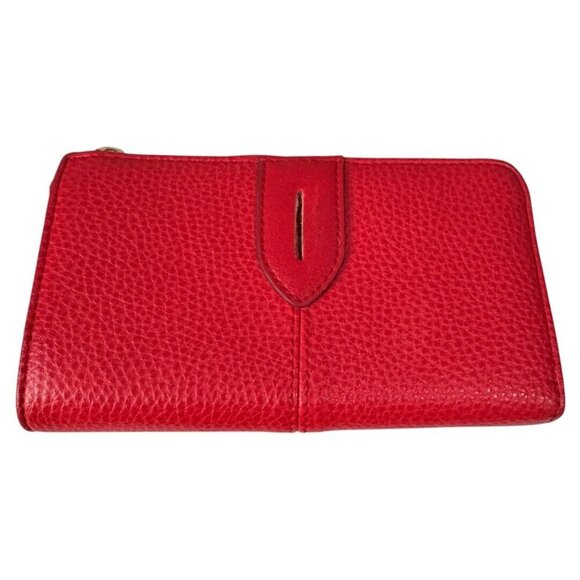 OLIVIA+JOY LADIES WALLET SIZE 7"x 4" Like new condition RED ZIPPER - Picture 3 of 5